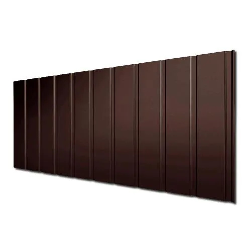 Preview: Zum Anbeißen: unser Wandblech in Schokoladenbraun (RAL8017) - garantiert ohne Kalorien.